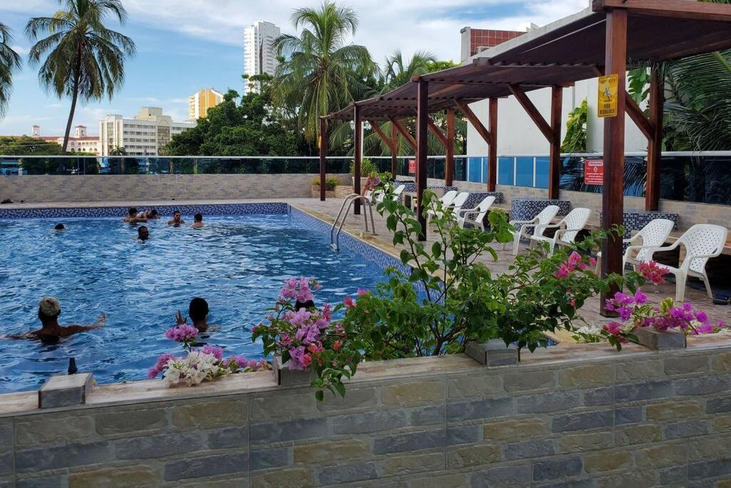 Con Vista Al Mar, A Cuadra De La Playa. Piso 16 Apartamento Cartagena